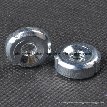 Blue Zinc Plated Pipe Fitting Round Nut (CZ039)